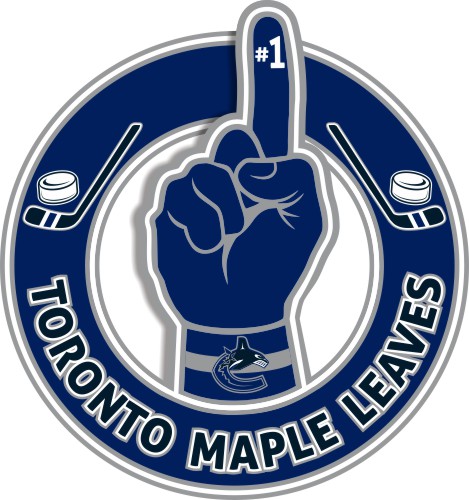 Number One Hand Vancouver Canucks logo iron on paper